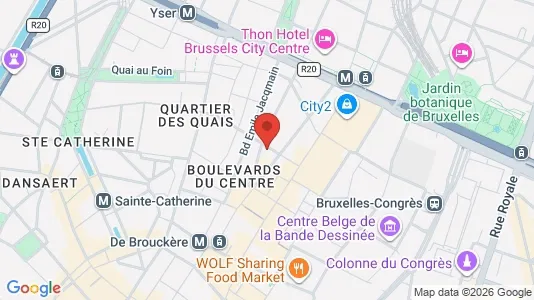 Apartments for rent i Stad Brussel - kort over placeringen