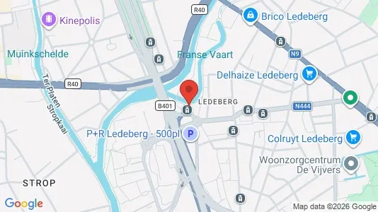 Apartments for rent i Gent Ledeberg - kort over placeringen