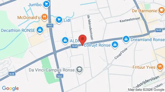 Apartments for rent i Ronse - kort over placeringen