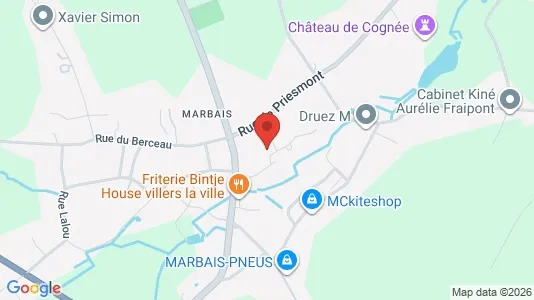 Apartments for rent i Villers-la-Ville - kort over placeringen