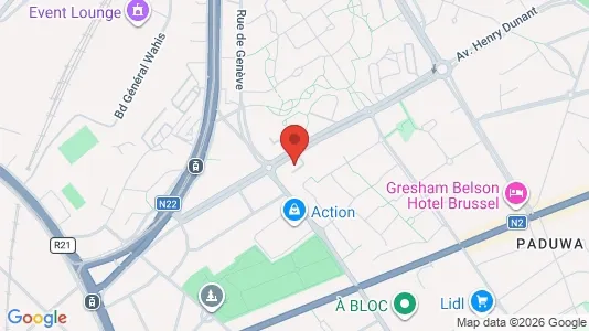 Apartments for rent i Brussels Evere - kort over placeringen
