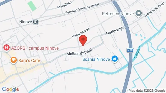 Apartments for rent i Ninove - kort over placeringen