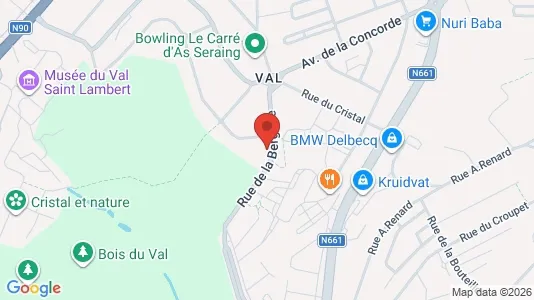 Apartments for rent i Seraing - kort over placeringen