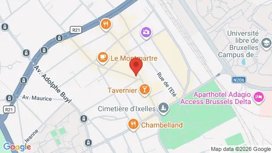 Apartments for rent i Brussels Elsene - kort over placeringen