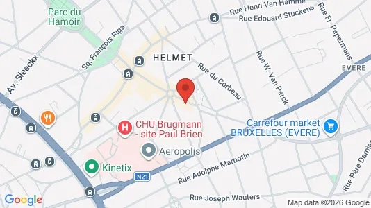 Apartments for rent i Brussels Schaarbeek - kort over placeringen