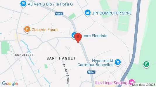 Apartments for rent i Seraing - kort over placeringen