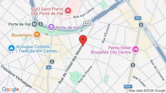 Apartments for rent i Brussels Sint-Gillis - kort over placeringen