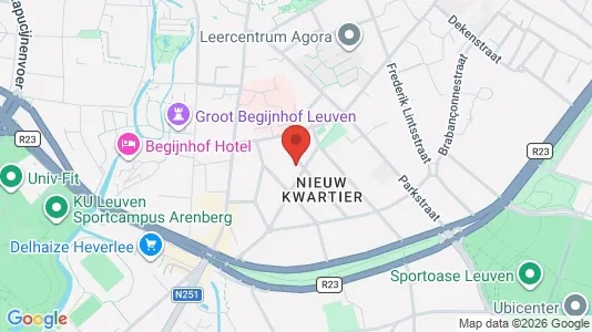 Apartments for rent i Leuven - kort over placeringen