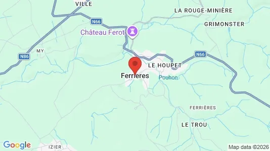 Houses for rent i Ferrières - kort over placeringen