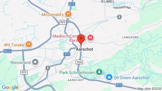 Houses for rent i Aarschot - kort over placeringen