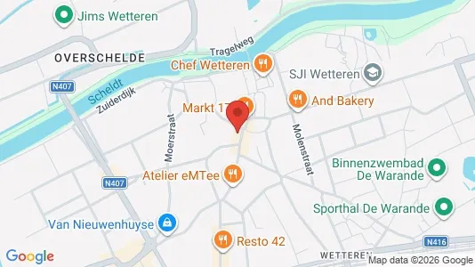 Apartments for rent i Wetteren - kort over placeringen