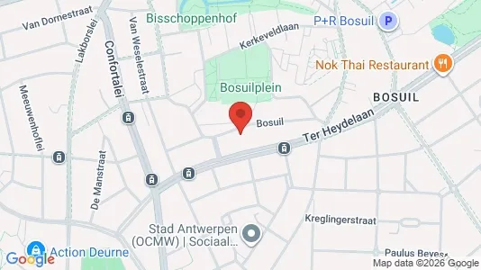 Apartments for rent i Antwerp Deurne - kort over placeringen