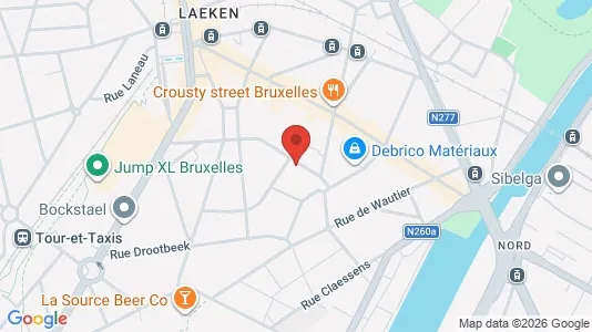 Apartments for rent i Stad Brussel - kort over placeringen