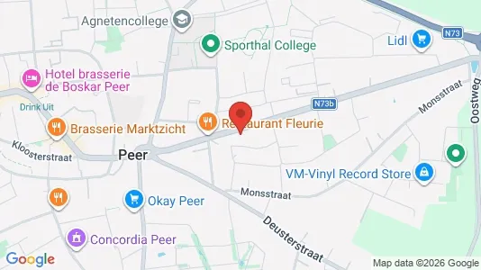 Apartments for rent i Peer - kort over placeringen