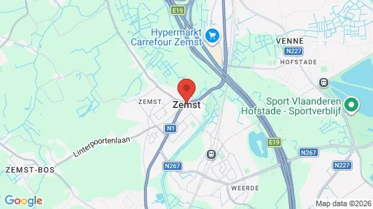 Houses for rent i Zemst - kort over placeringen