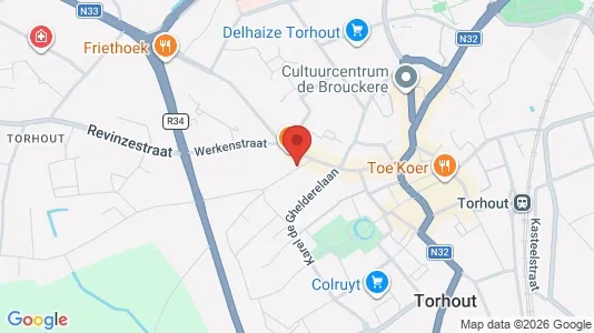 Apartments for rent i Torhout - kort over placeringen
