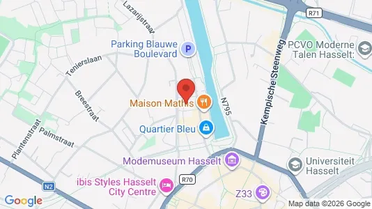 Apartments for rent i Hasselt - kort over placeringen