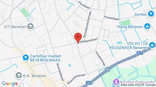 Apartments for rent i Beveren - kort over placeringen