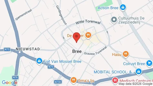 Apartments for rent i Bree - kort over placeringen