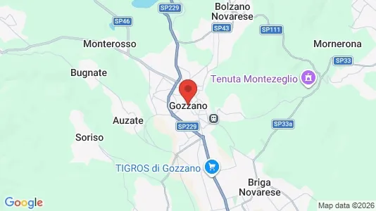 Rooms for rent i Gozzano - kort over placeringen