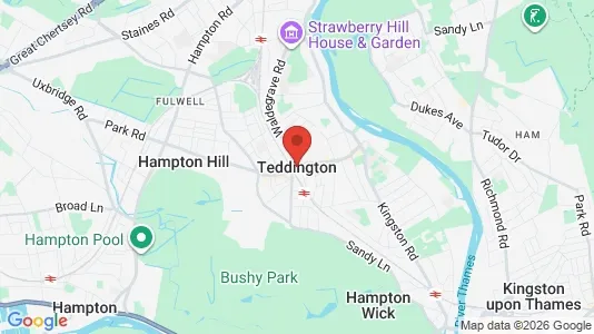 Apartments for rent i Teddington - Middlesex - kort over placeringen