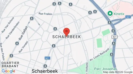 Apartments for rent i Brussels Schaarbeek - kort over placeringen