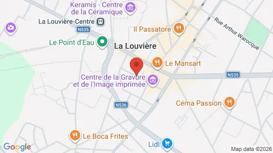 Apartments for rent i La Louvière - kort over placeringen