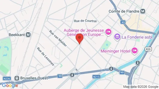 Apartments for rent i Brussels Sint-Jans-Molenbeek - kort over placeringen