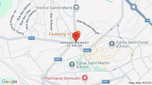 Apartments for rent i Aarlen - kort over placeringen