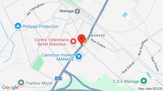Apartments for rent i Manage - kort over placeringen