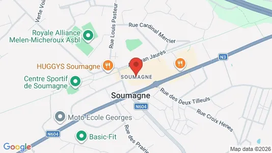 Apartments for rent i Soumagne - kort over placeringen