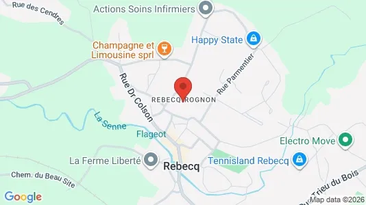Apartments for rent i Rebecq - kort over placeringen