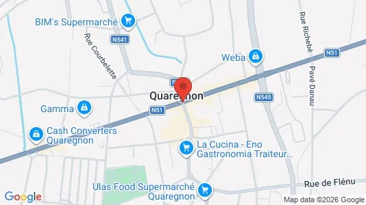 Apartments for rent i Quaregnon - kort over placeringen