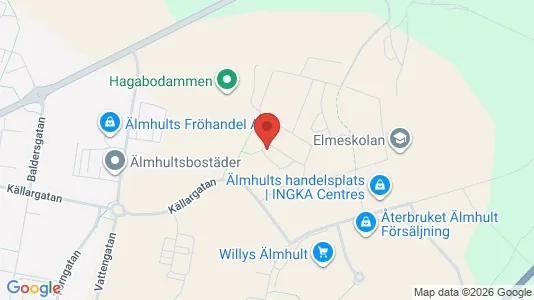 Apartments for rent i Älmhult - kort over placeringen