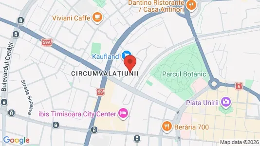 Apartments for rent i Timişoara - kort over placeringen