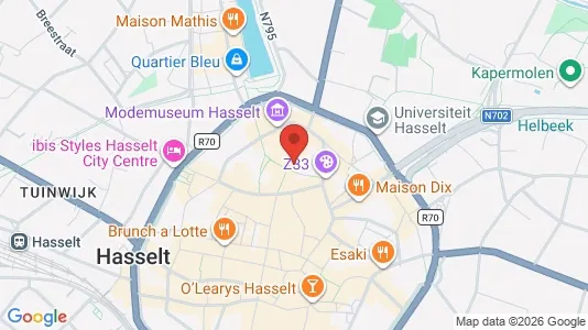 Apartments for rent i Hasselt - kort over placeringen