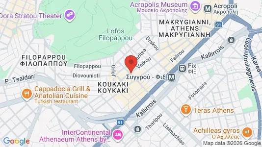 Apartments for rent i Athens Akropoli - kort over placeringen