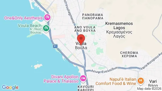 Houses for rent i Vari-Voula-Vouliagmeni - kort over placeringen
