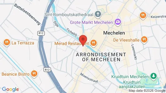 Apartments for rent i Mechelen - kort over placeringen