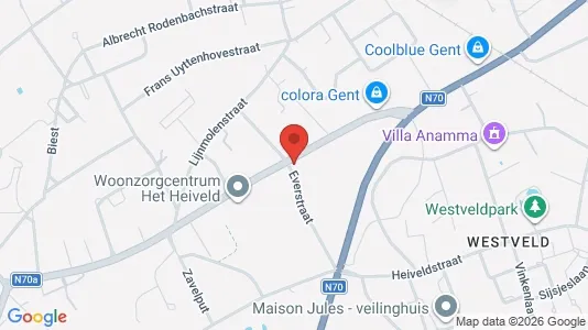 Apartments for rent i Gent Sint-Amandsberg - kort over placeringen