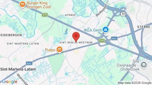Houses for rent i Gent Sint-Denijs-Westrem - kort over placeringen