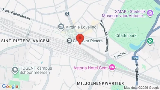 Apartments for rent i Stad Gent - kort over placeringen