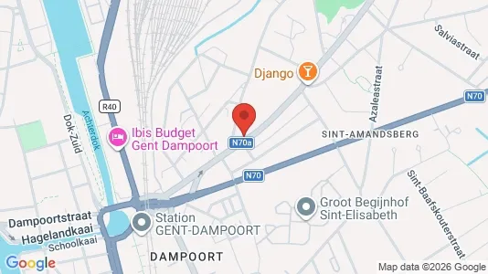 Apartments for rent i Gent Sint-Amandsberg - kort over placeringen