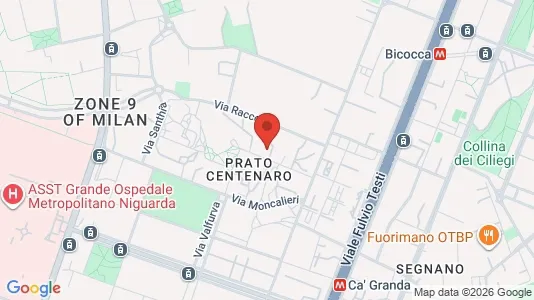 Apartments for rent i Milano Zona 9 - Porta Garibaldi, Niguarda - kort over placeringen
