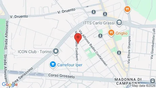 Apartments for rent i Turin - kort over placeringen