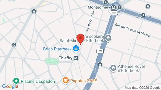 Apartments for rent i Brussels Etterbeek - kort over placeringen