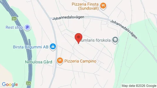 Apartments for rent i Sundsvall - kort over placeringen