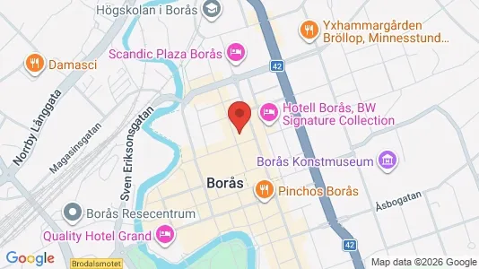 Apartments for rent i Borås - kort over placeringen