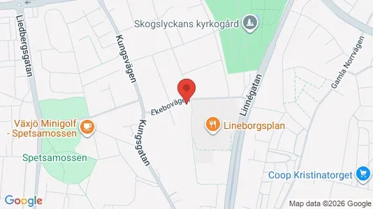Apartments for rent i Växjö - kort over placeringen