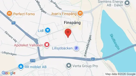 Apartments for rent i Finspång - kort over placeringen